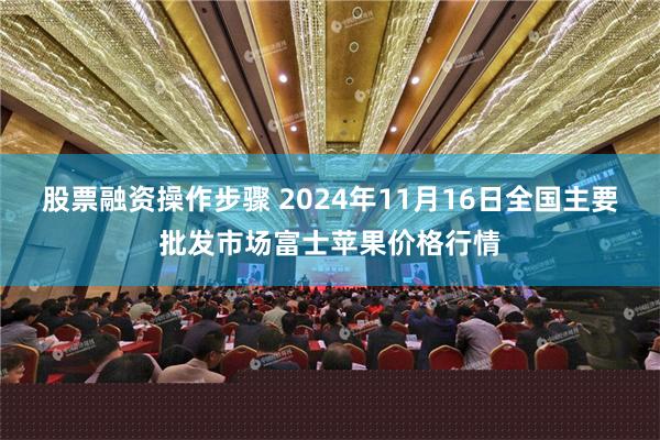 股票融资操作步骤 2024年11月16日全国主要批发市场富士