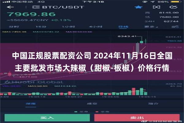 中国正规股票配资公司 2024年11月16日全国主要批发市场